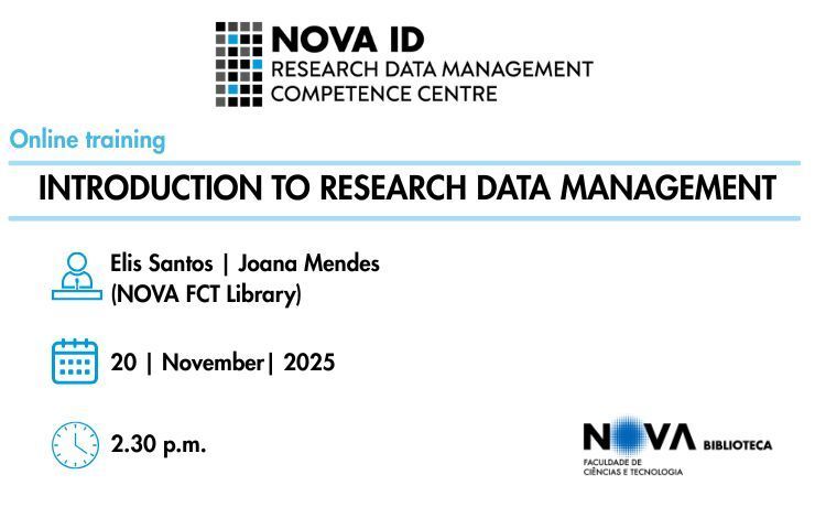 Online session Introduction to Research Data Management